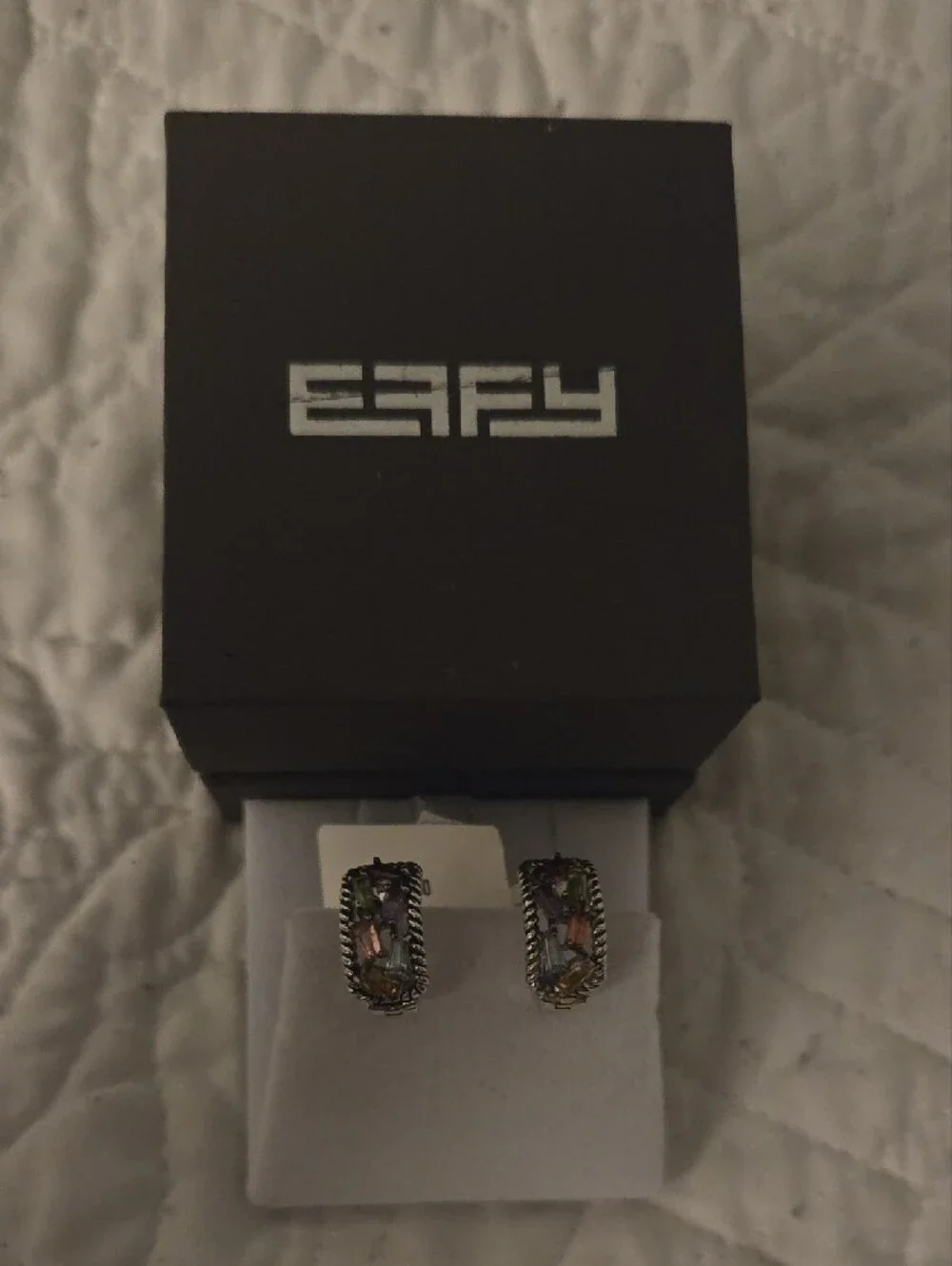 Effy Sterling Silver Multi-Color Crystal Ring - Women Jewelry